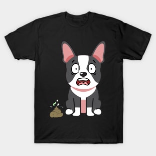 Funny french bulldog smells poo poo T-Shirt